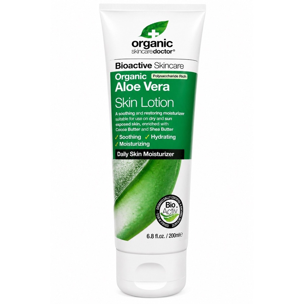 Organic Doctor Skincare Aloe Vera Skin Lotion, 6.8 oz. (200 mL) Skin Moisturizer